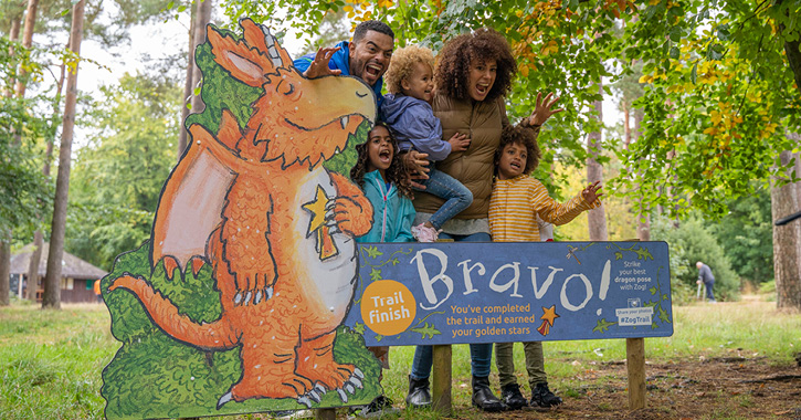 Family enjoying Zog Trail - Forestry England/ Crown copyright.